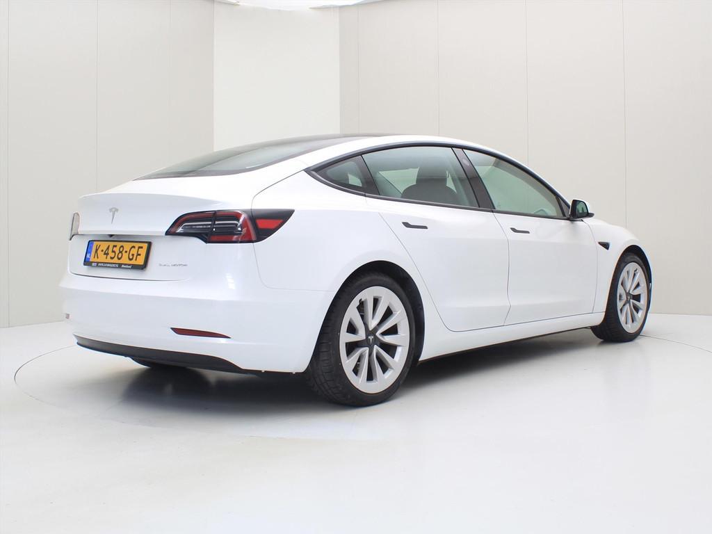 Tesla Model 3 Long-Range AWD 351pk 75 kWh 95% SoH FACELIFT [, Auto's, Tesla, Automaat, Gebruikt, Zwart, Wit