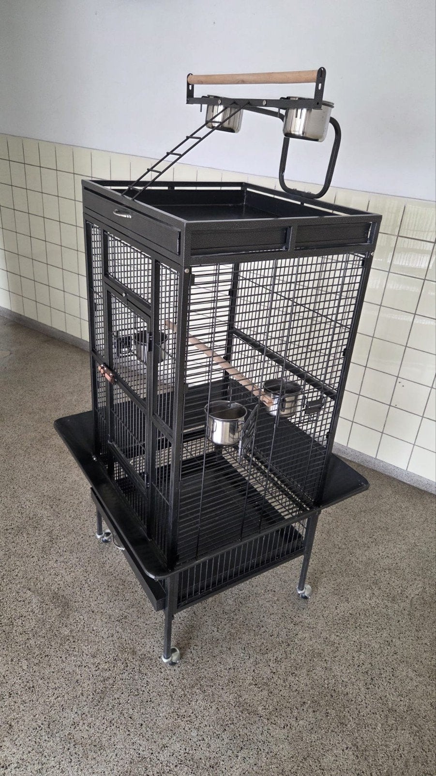 zgan vogelkooi, Ophalen, Zo goed als nieuw, Metaal, Vogelkooi