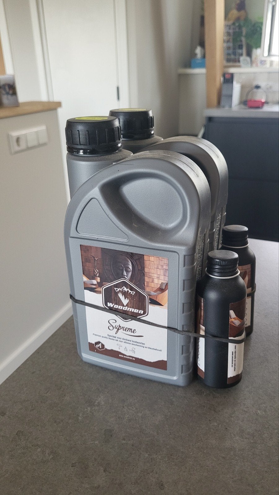 Woodmen Supreme Lak voor donkere houtsoorten (2x 0.9L), Overige kleuren, Nieuw, Ophalen of Verzenden, Lak