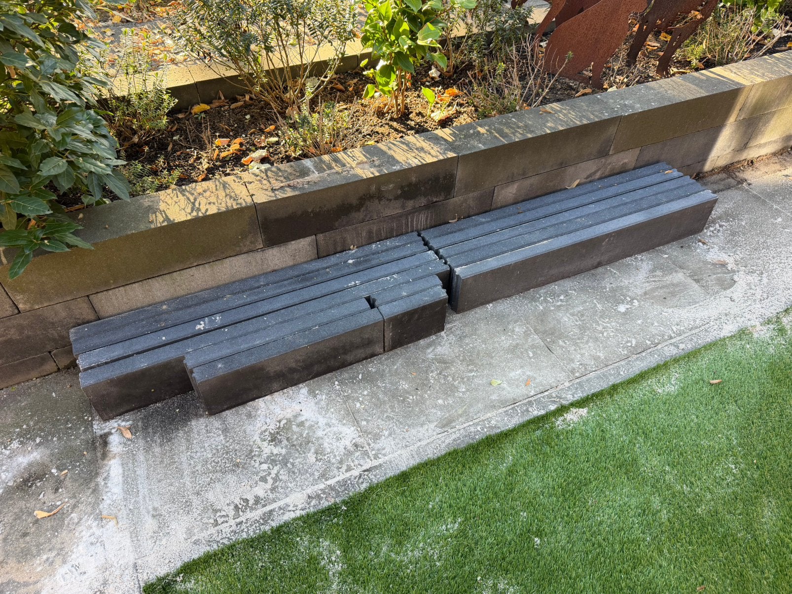 Betonbandjes 5x15 antraciet, Ophalen, Zo goed als nieuw, Minder dan 100 cm, Minder dan 25 cm