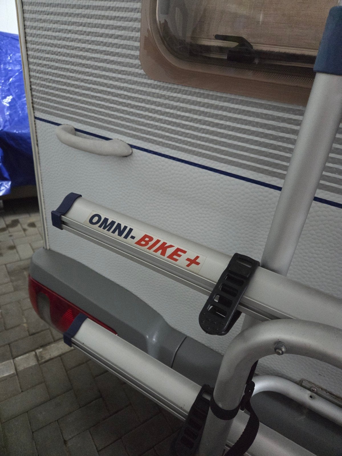 Omni-Bike fietsendrager voor achterop caravan, Caravans en Kamperen, Ophalen, Gebruikt