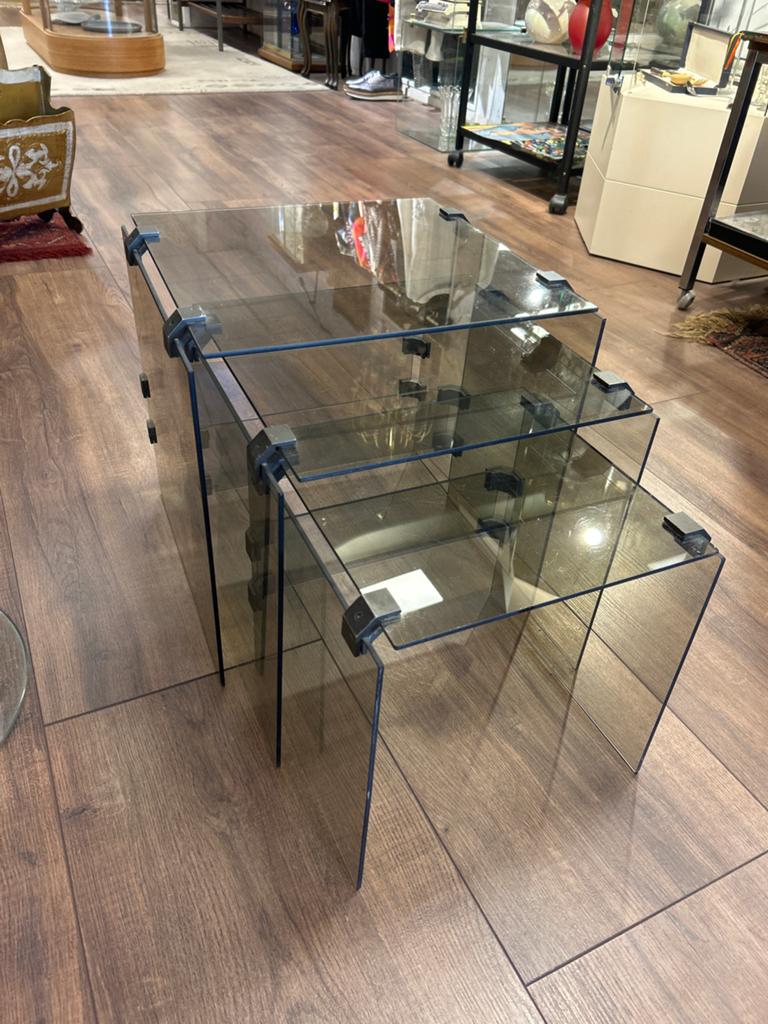 Mimi Set van rookglas, vintage, Ophalen, 50 tot 100 cm, Rond, Zo goed als nieuw