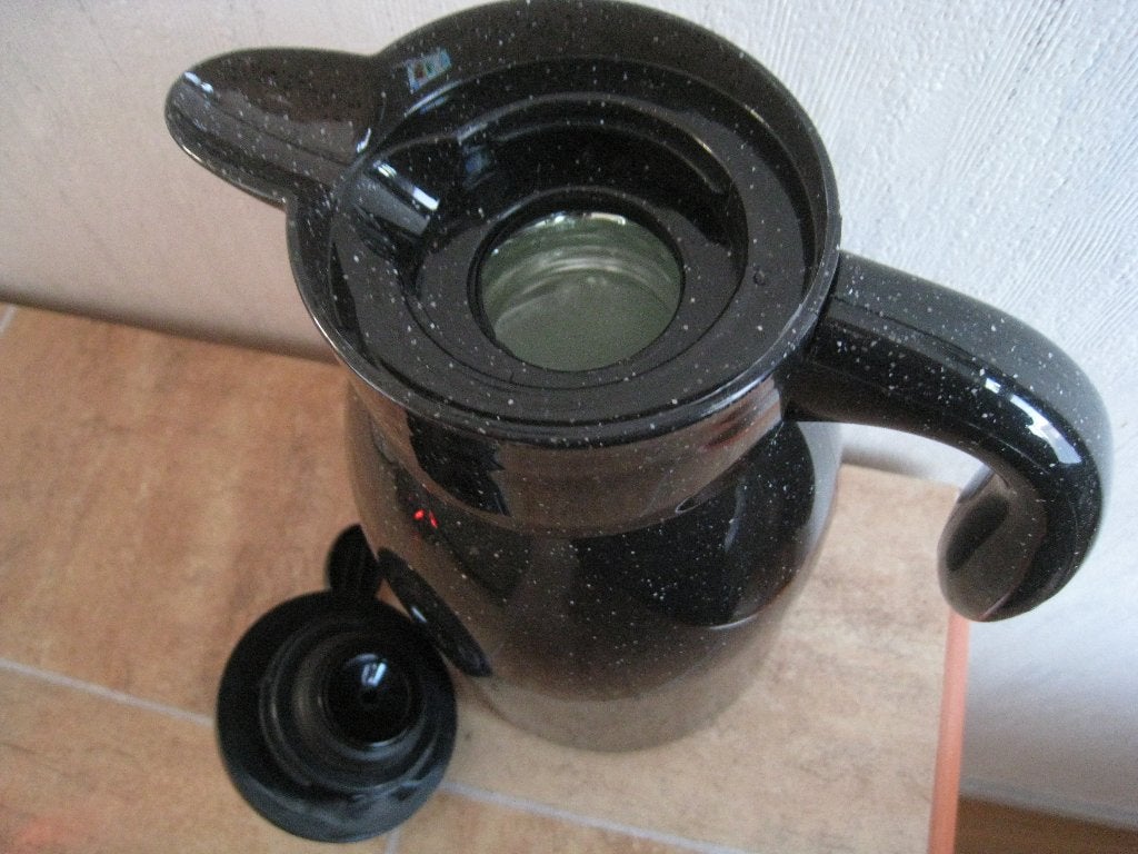 Nieuwe thermoskan met schenkhendel, Ophalen of Verzenden, Nieuw, Kunststof, Zwart