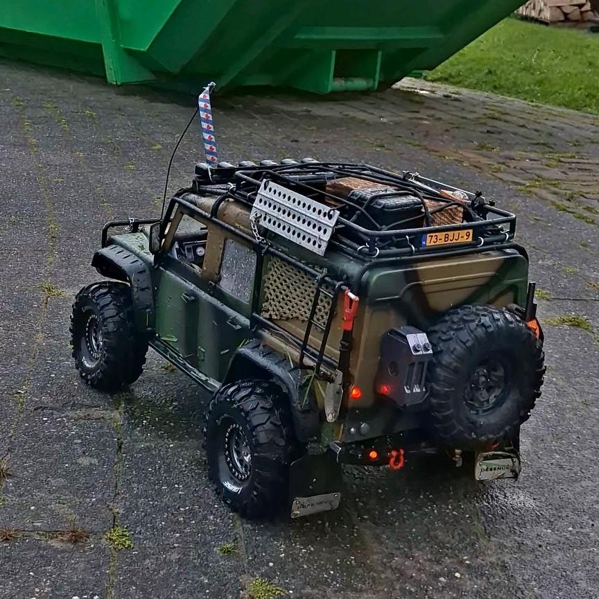 Traxxas TRX-4 DEFENDER | Louise Banden, Gebruikt, Auto offroad, Schaal 1:10, RTR (Ready to Run)