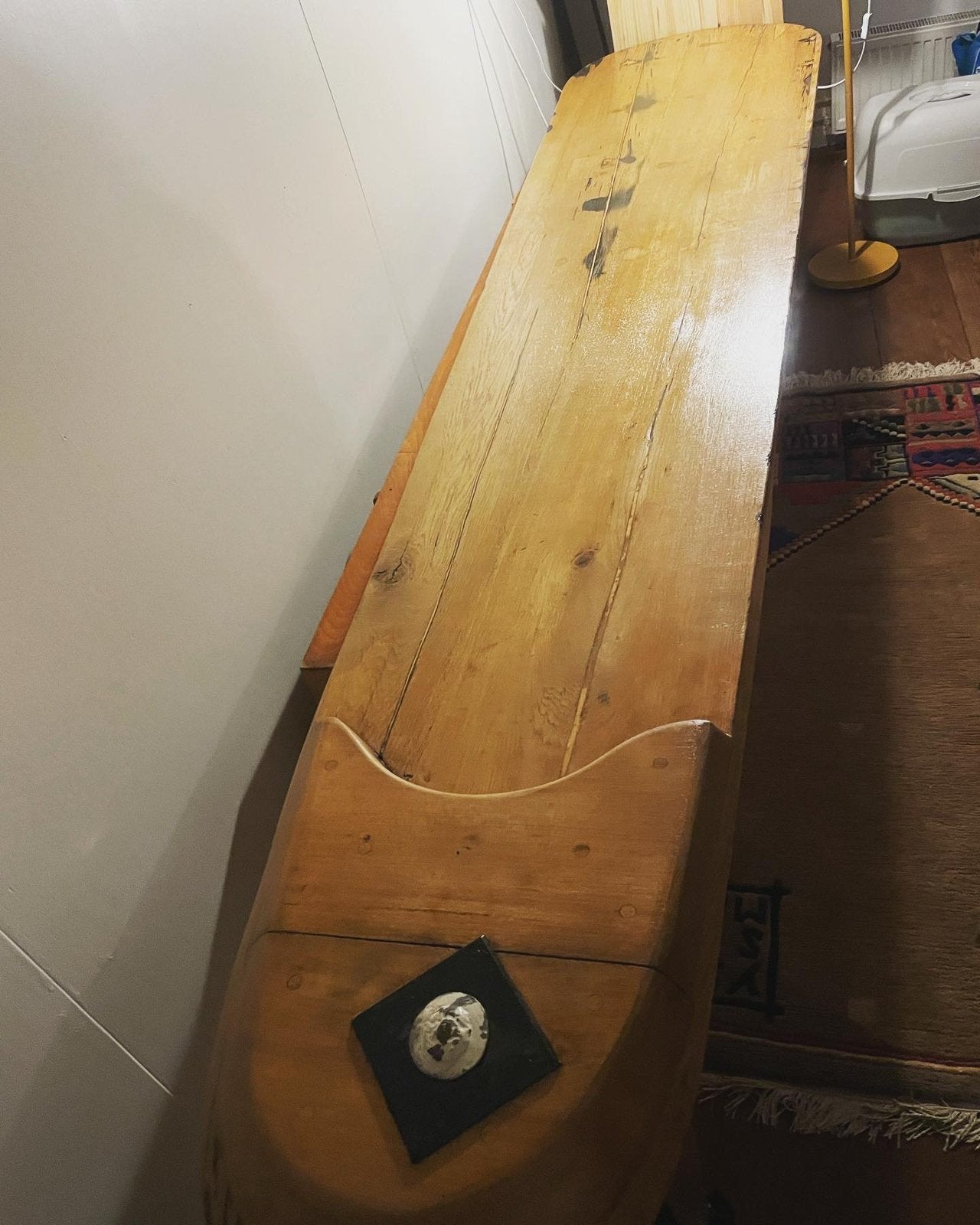 Antieke zwaardtafel, Ophalen, Zo goed als nieuw, 75 cm of meer, Overige vormen