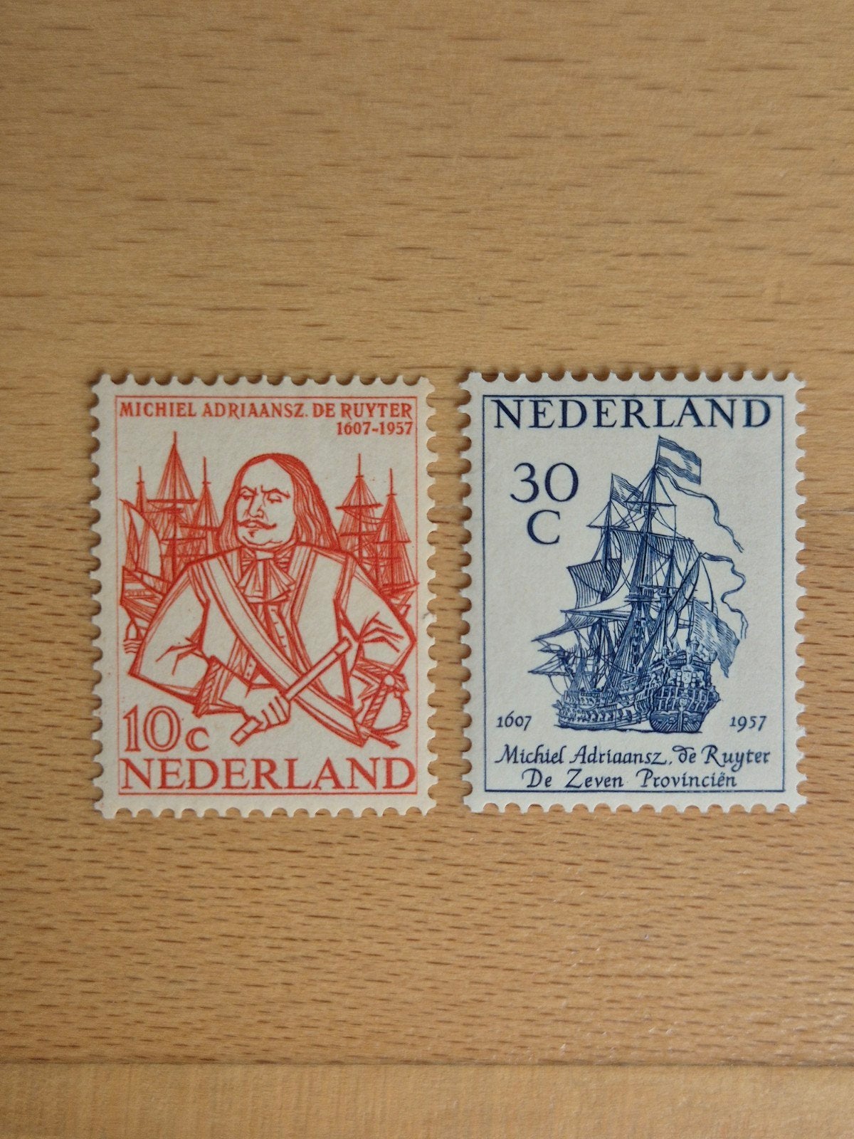 Nederland 1957 De Ruyter, Ophalen of Verzenden, Na 1940, Postfris