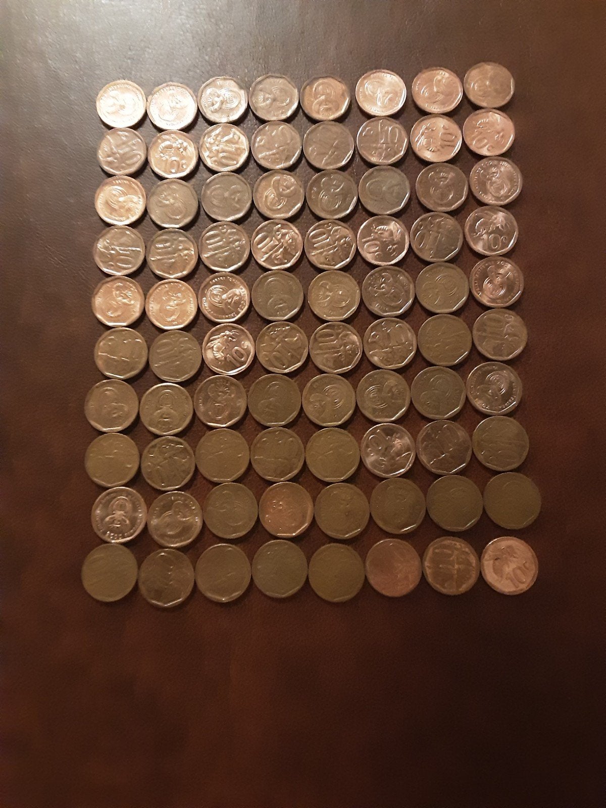 80 keer 10 cent Zuid-Afrika, Postzegels en Munten, Ophalen of Verzenden, Zuid-Afrika
