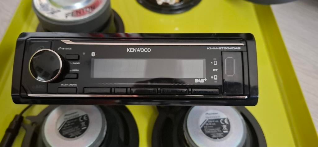 Kenwood auto radio kmm bt504 Dab met 6 speakers, Ophalen, Nieuw