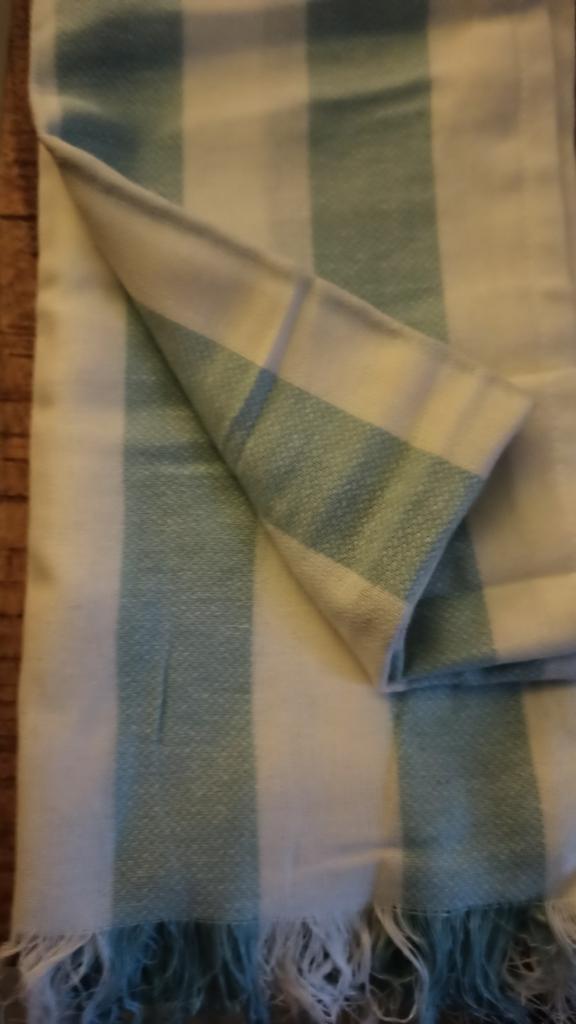 Hamamdoeken twee stks , licht strandlaken, omslagdoek, pareo, Blauw, 120 cm of meer, Nieuw, Ophalen of Verzenden