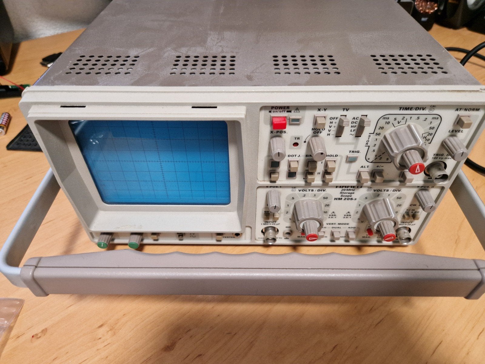 Oscilloscoop Hameg HM205-3,  2x 20mhz, Ophalen