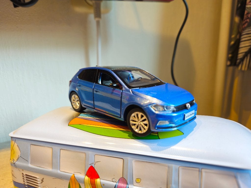 Volkswagen Polo VI AW 2017-heden Blue 1:32 licht & geluid, Ophalen of Verzenden, Nieuw, Auto, Overige merken