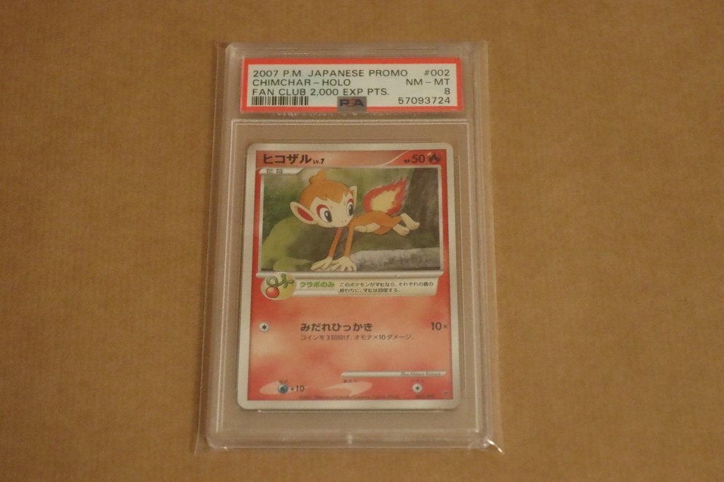 Psa 8 Chimchar Holo Pokemon Promo Fan Club 2,000 EXP PTS JPN, Hobby en Vrije tijd, Verzamelkaartspellen | Pokémon, Ophalen of Verzenden