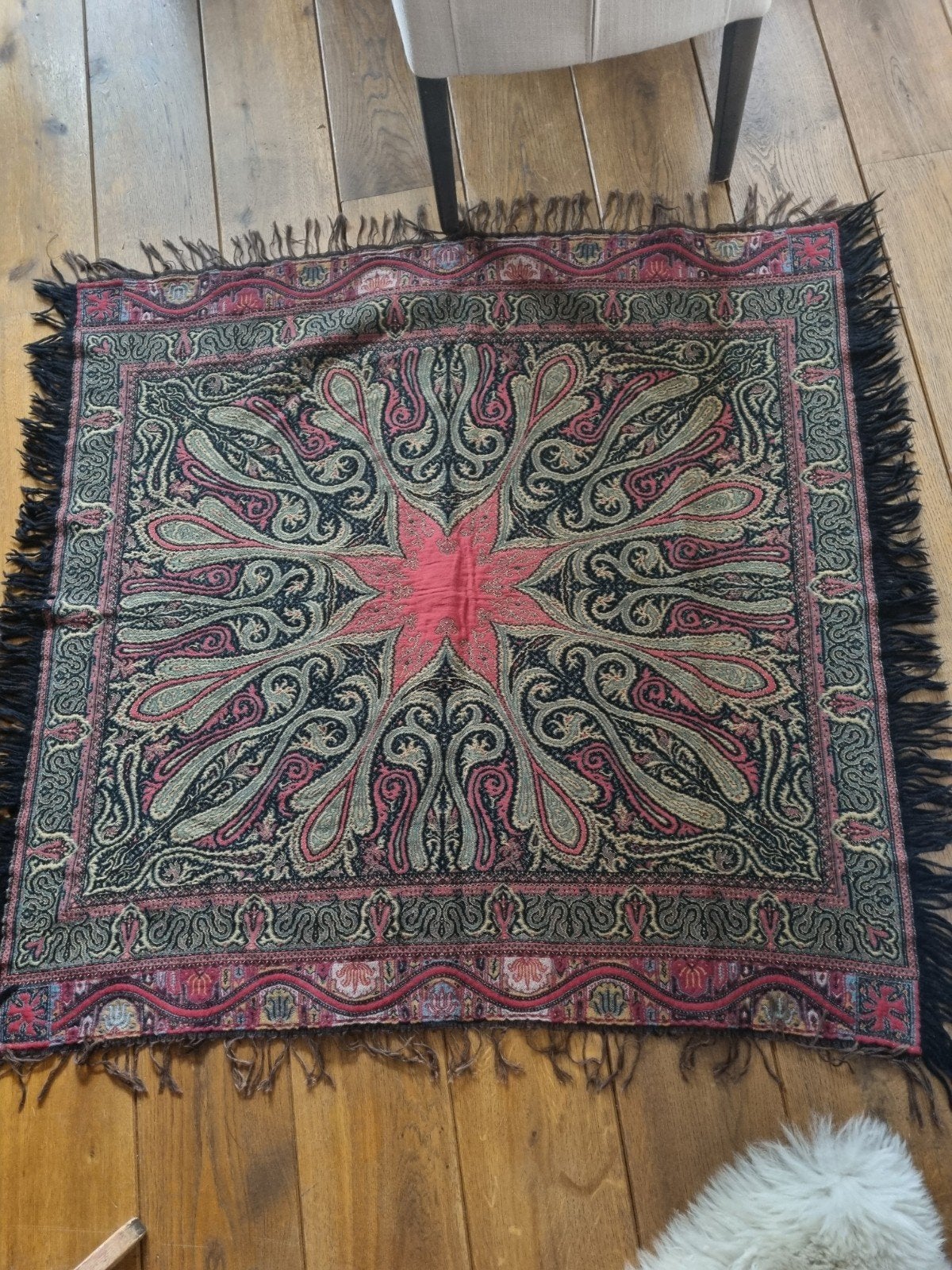 antieke worteldoek  100 x 100 cm, Ophalen of Verzenden