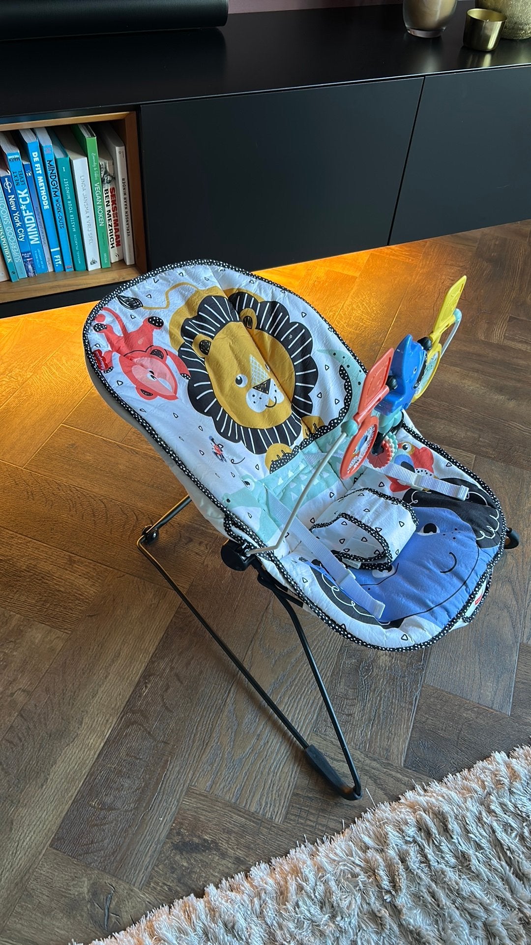 Gratis afhalen wipstoel, Kinderen en Baby's, Ophalen, Zo goed als nieuw, Fisher-Price, Met gordel(s) of riempje(s)