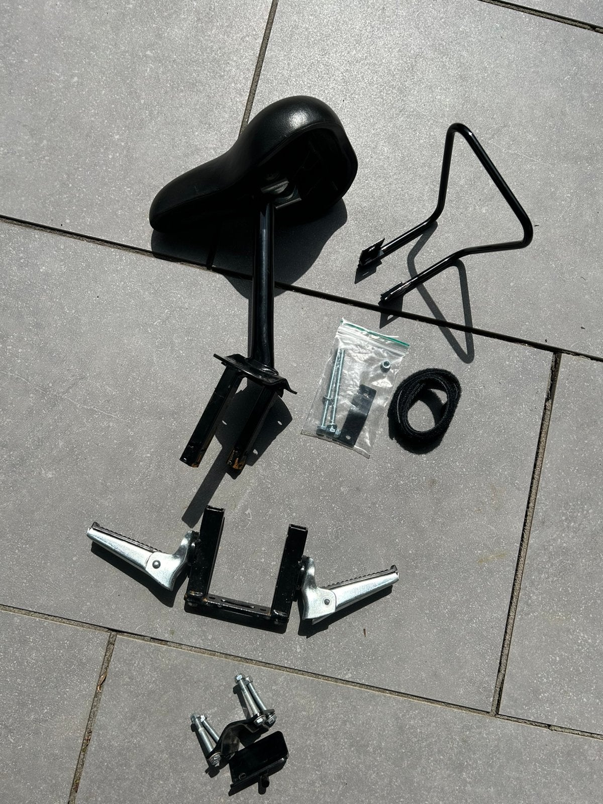Zadel op stang model 3, Ophalen, Gebruikt