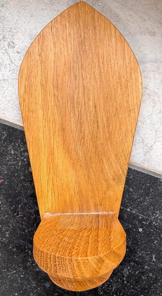 Eiken houten sokkel voor beeldje of kruisje 26,5cm, Ophalen of Verzenden, Zo goed als nieuw