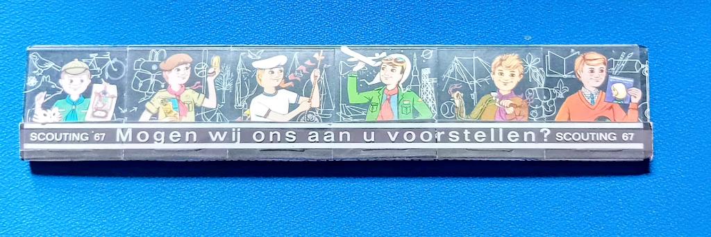 12 Luciferdoosjes SCOUTING 67 - met plastic omhulsel - Ong, Ophalen of Verzenden, Zo goed als nieuw