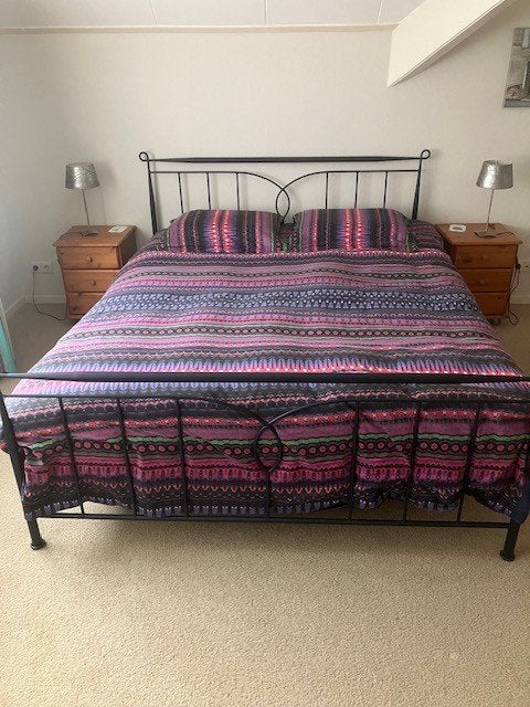 bed, Ophalen, Zwart, Stijlvol, Tweepersoons