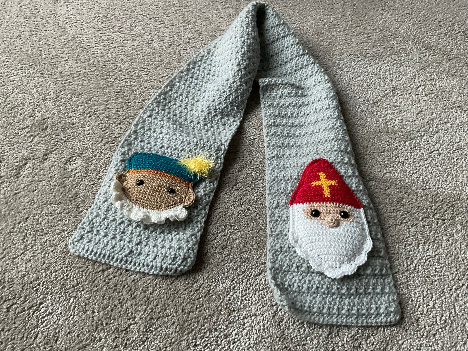 Kindersjaal met afbeelding van Sint en Piet, Ophalen of Verzenden, Nieuw