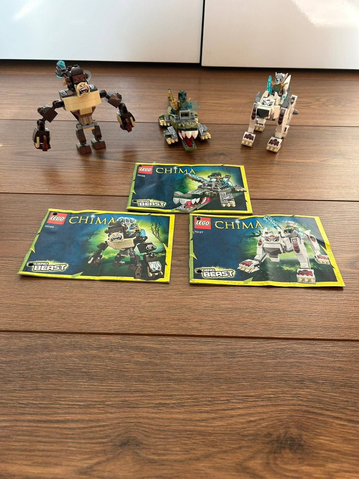 LEGO Chima Legende Beesten: (70125), (70126) en (70127), Gebruikt, Overige thema's, Verzenden, Lego