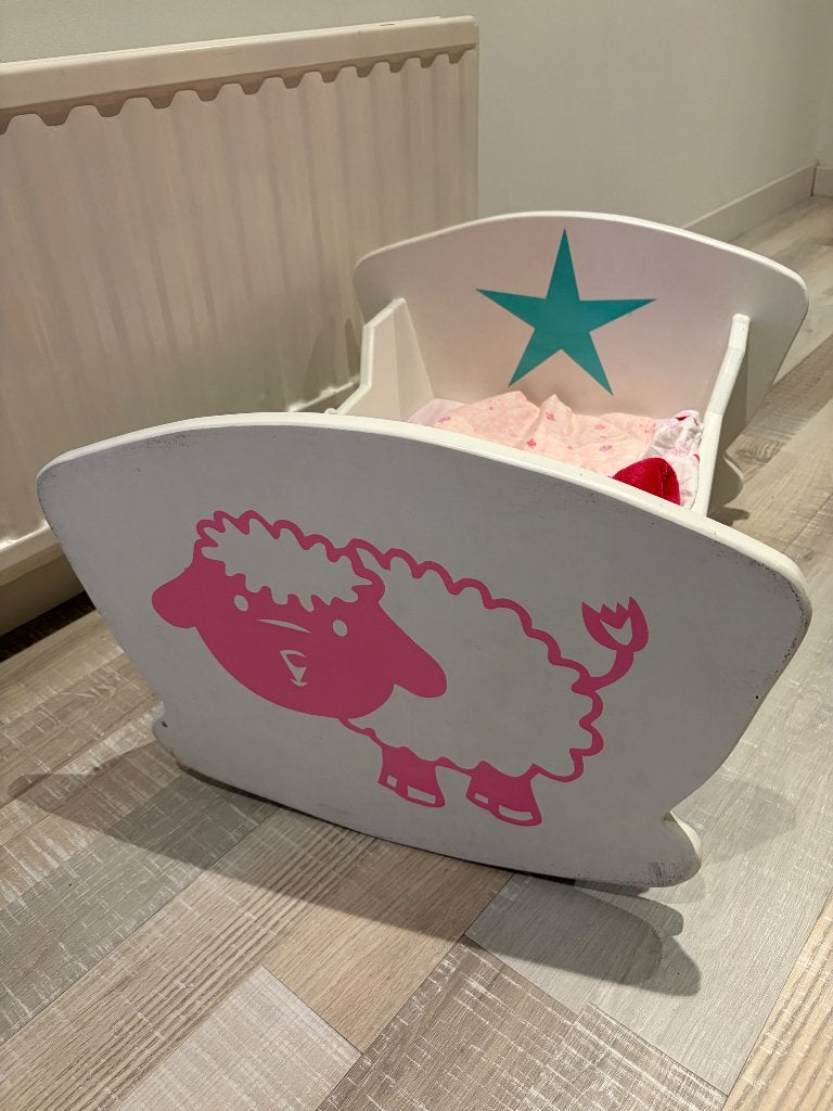 Houten poppen bedje, Ophalen, Gebruikt, Overige typen