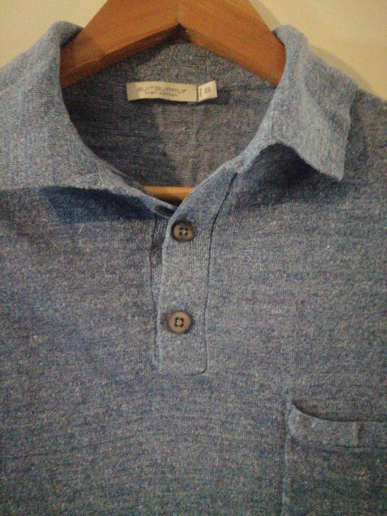 Polo Suitsupply maat S, Blauw, Ophalen of Verzenden, Zo goed als nieuw, Maat 46 (S) of kleiner