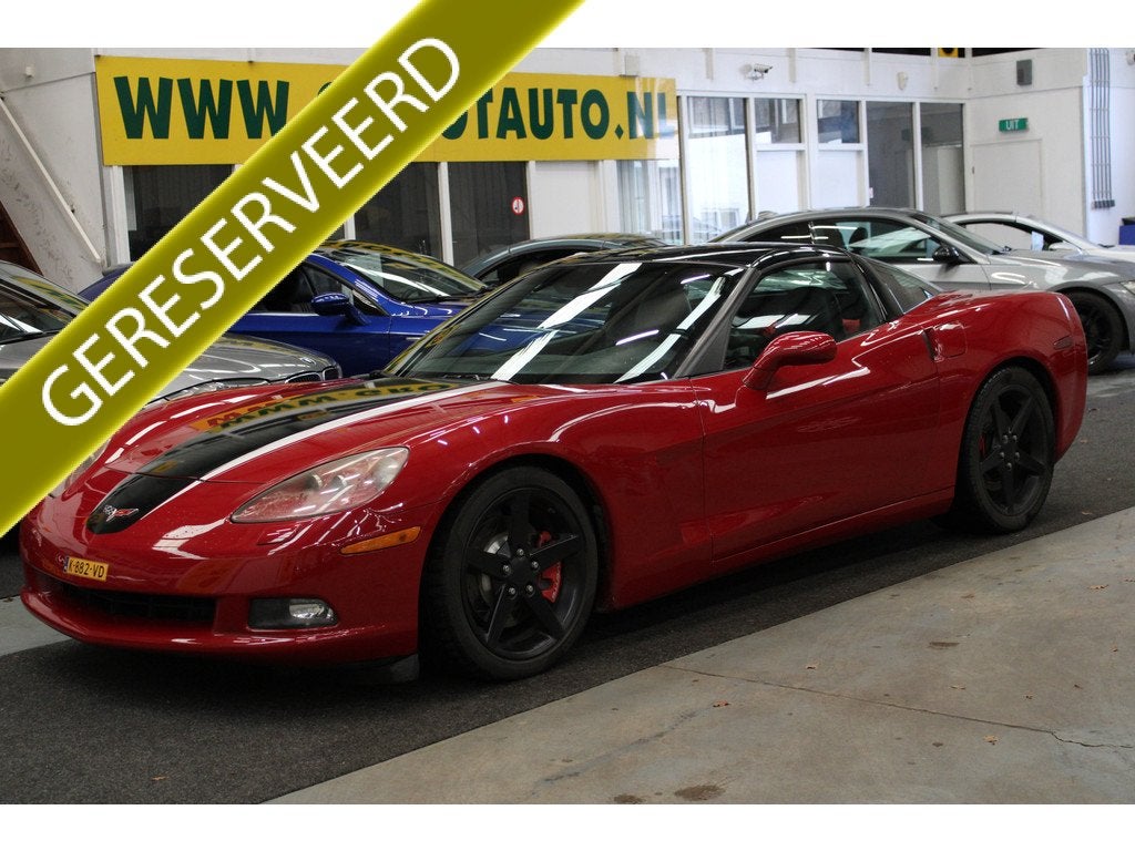 Chevrolet Corvette C6 6.0 Coupé Automaat T-Roof, Airco, Led, Automaat, Gebruikt, Cabriolet, Leder