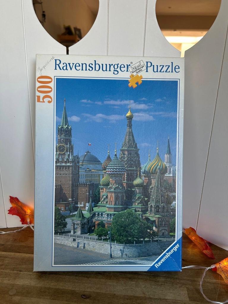 Moskou Vasilij Blazjennij kathedraal 500 stukjes puzzel, Ophalen of Verzenden, 500 t/m 1500 stukjes, Gebruikt, Legpuzzel