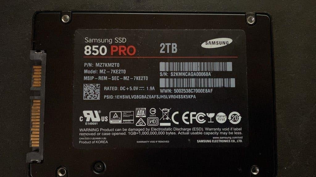 Samsung SSD 850 EVO 2TB, Computers en Software, Intern, 2TB, Refurbished, Ophalen of Verzenden