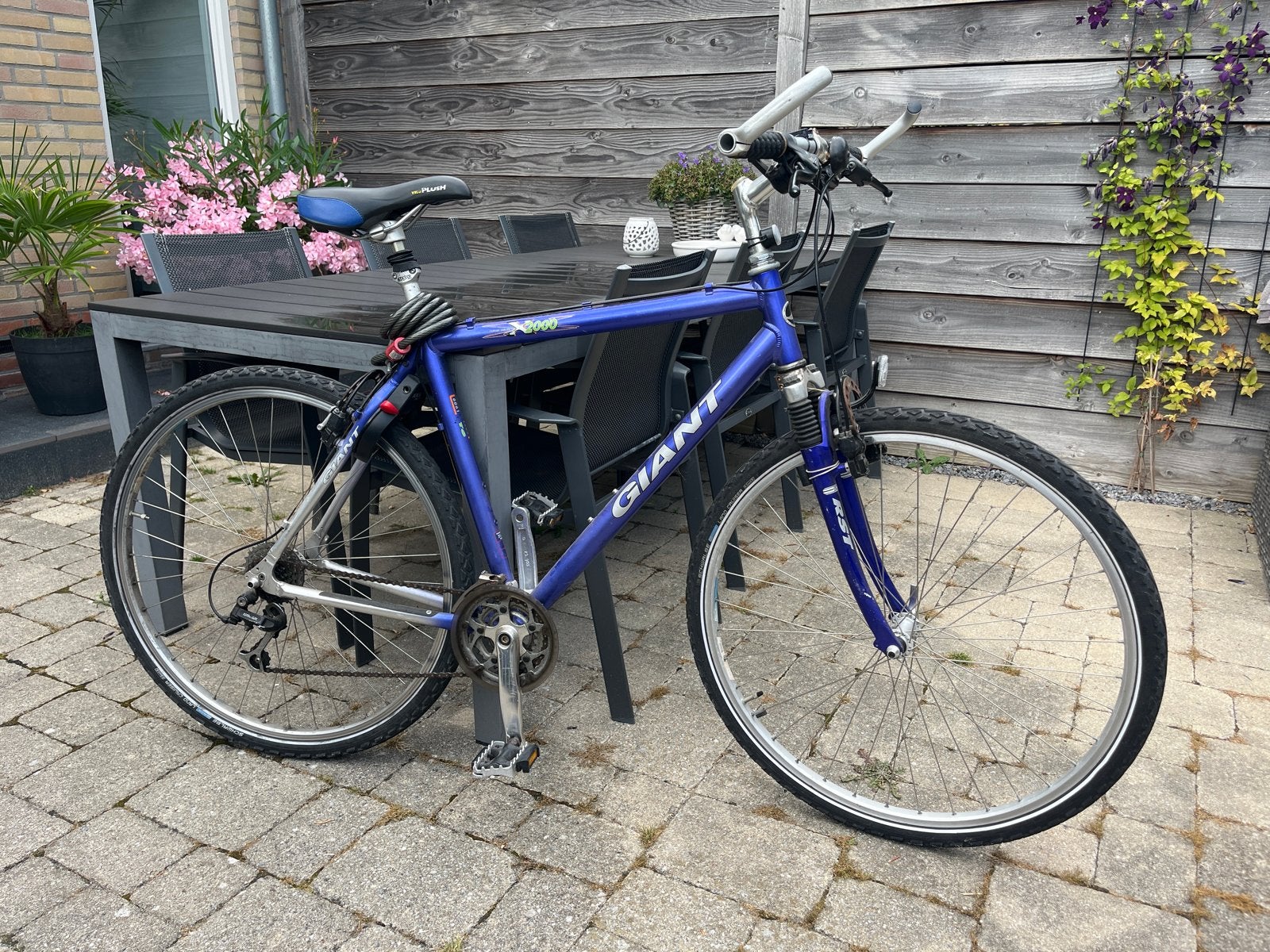 Giant X-Sport 2000 Mountainbike - Blauw, Gebruikt, Fietsen en Brommers, Ophalen, Gebruikt, Giant, Geen vering