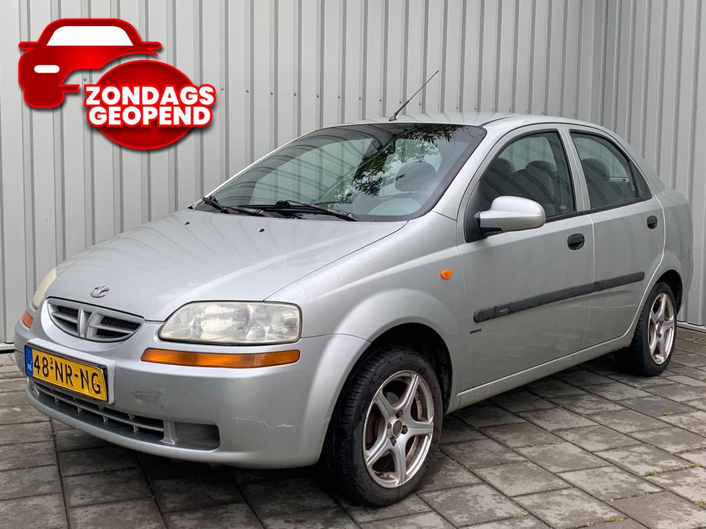 Daewoo Kalos 1.4 Style|Airco|, 83 pk, Stof, Zwart, 4 cilinders