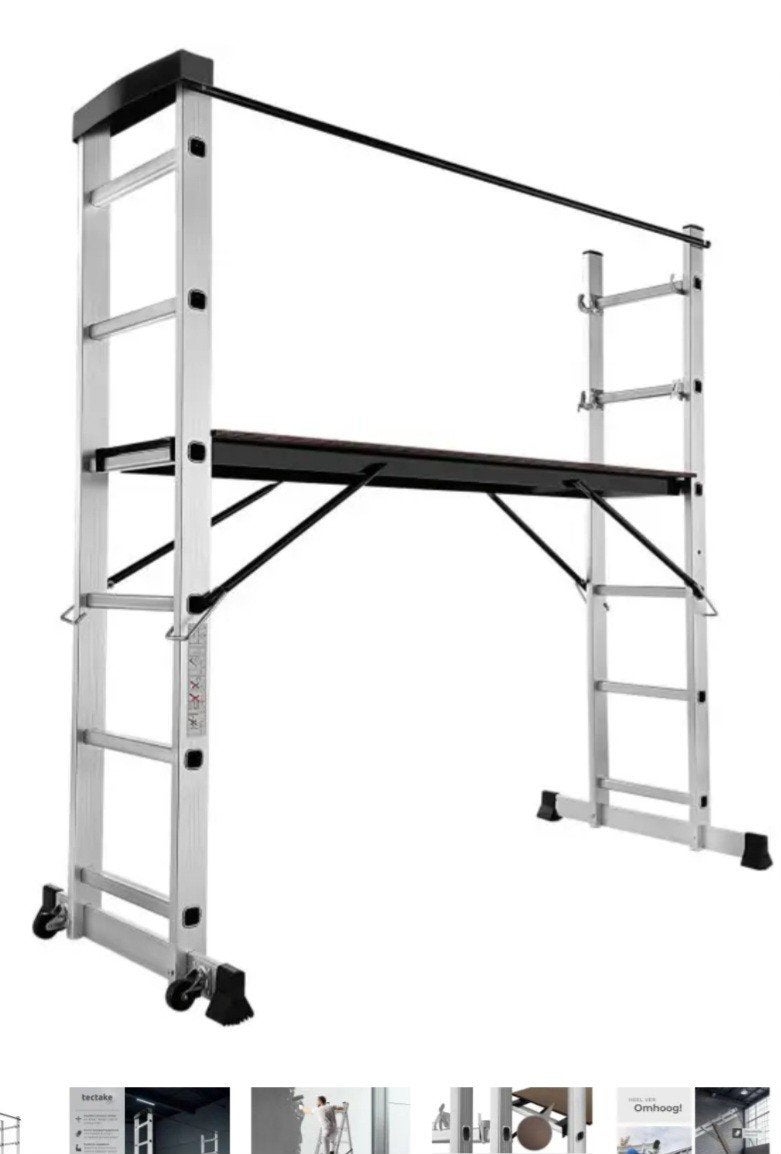 Aluminium Multifunctionele Steiger - 4-in-1 nieuw, Ophalen