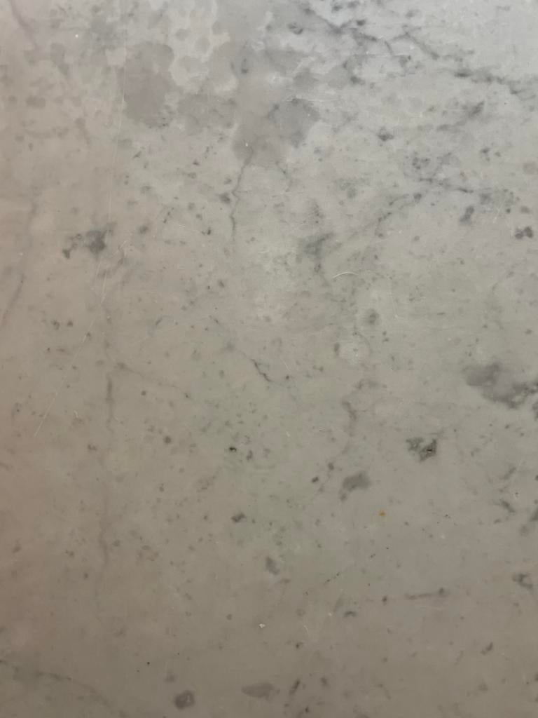Antiek Frans dressoir met wit marmeren blad, Ophalen, Gebruikt