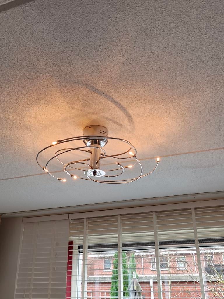 Mooie Plafondlamp in goede staat, Ophalen, Zo goed als nieuw, Metaal, Modern