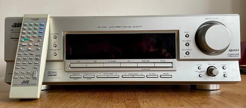 JVC versterker met HECO boxen-set, Audio, Tv en Foto, Home Cinema-sets, Gebruikt, JVC, 70 watt of meer, Ophalen of Verzenden