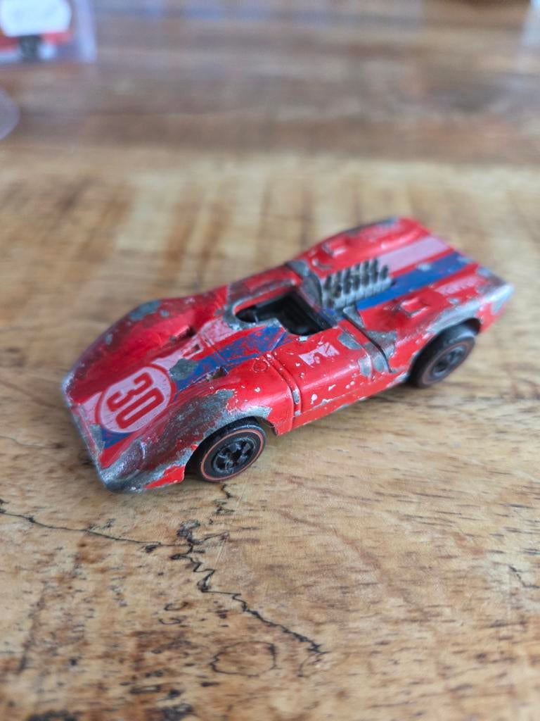 Hot Wheels redline Ferrari 312p mattel 1969, Gebruikt, Auto, ., Ophalen of Verzenden