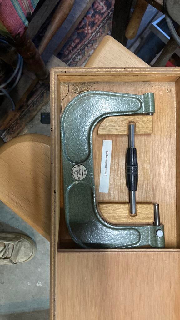 Micro meter 125 - 150 mm, Doe-het-zelf en Verbouw, Draaibanken, Ophalen of Verzenden, Zo goed als nieuw, Overige typen, Minder dan 500 mm