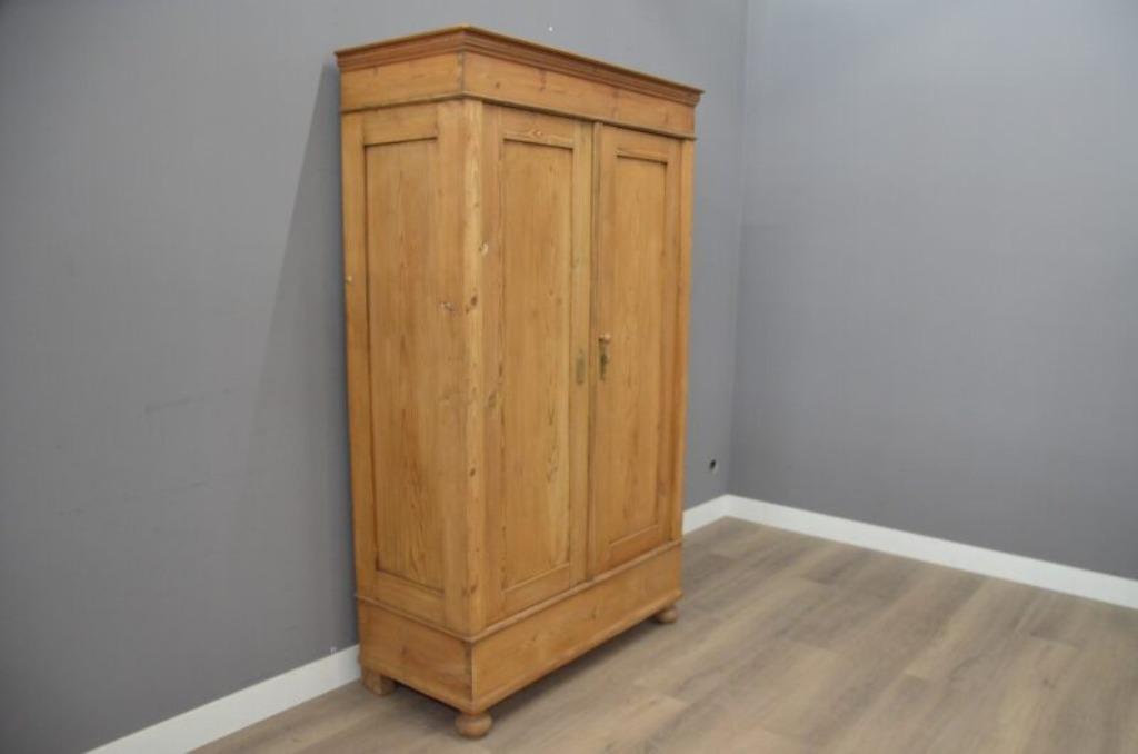 Vintage Grenen Tweedeurskast(Deelbaar), Ophalen of Verzenden
