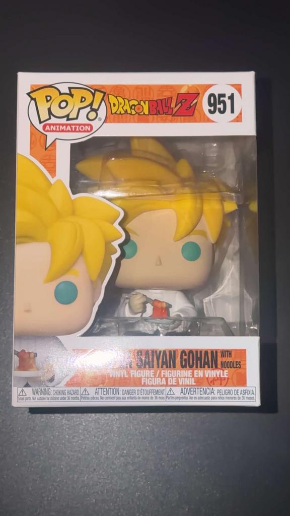 Funko Pop! Dragon Ball Z - Super Saiyan Gohan met Noodles, Ophalen of Verzenden, Zo goed als nieuw