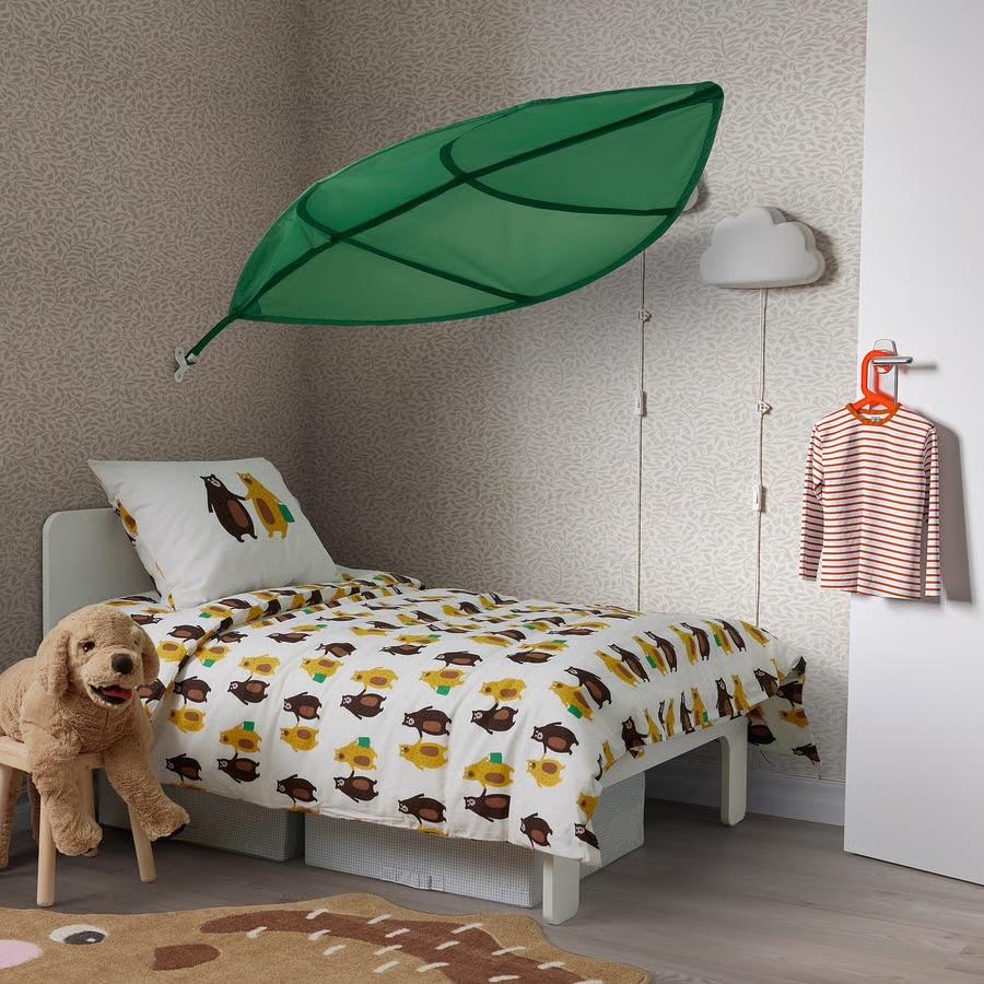 2x IKEA Löva bedhemel groen, Kinderen en Baby's, Ophalen of Verzenden, Gebruikt, Klamboe