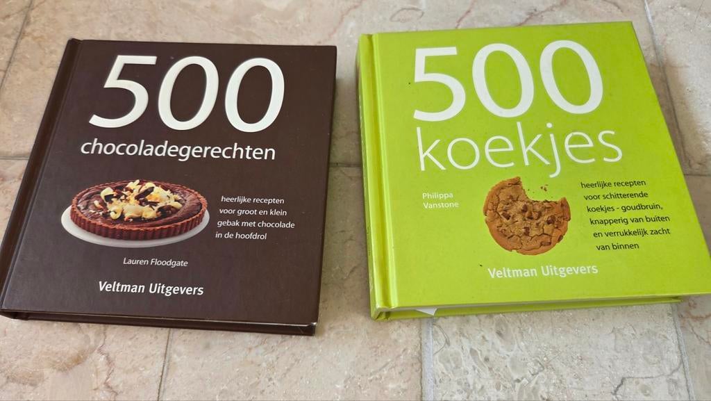 Kookboeken: 500 Chocoladegerechten & 500 Koekjes, Vegetarisch, Ophalen of Verzenden, Zo goed als nieuw, Hoofdgerechten