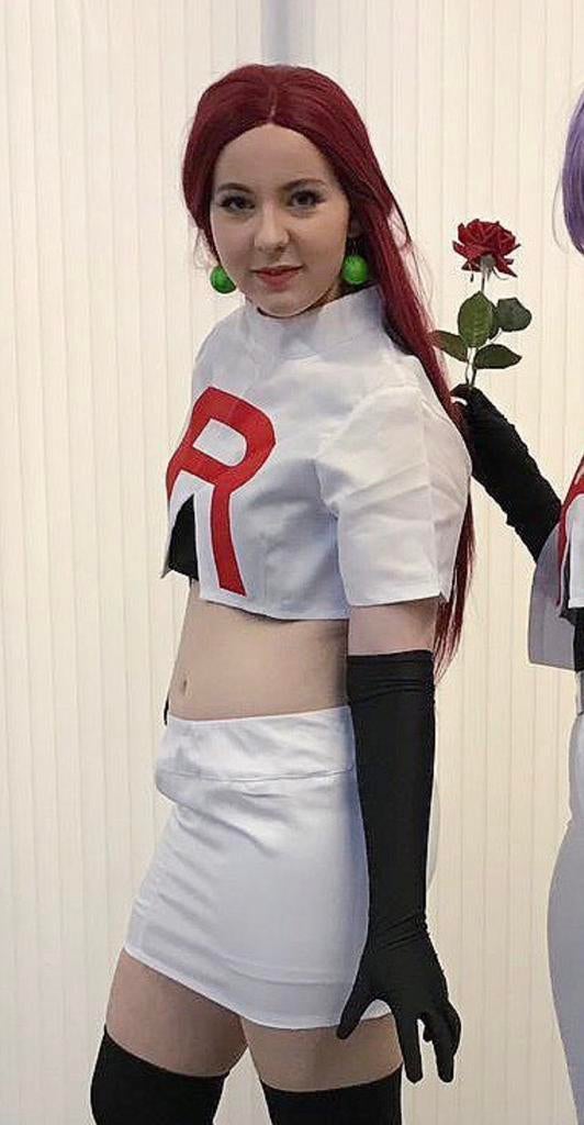 Jessie (team Rocket) cosplay kostuum maat M, Ophalen of Verzenden, Zo goed als nieuw