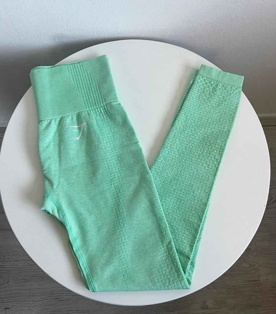 Gymshark vital seamless legging, Kleding | Dames, Sportkleding, Ophalen of Verzenden, Zo goed als nieuw, Maat 36 (S), Groen