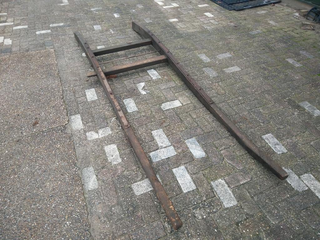 Eiken houten burrie / bomen / lamoen paardenkar, Ophalen, Gebruikt, Overige soorten