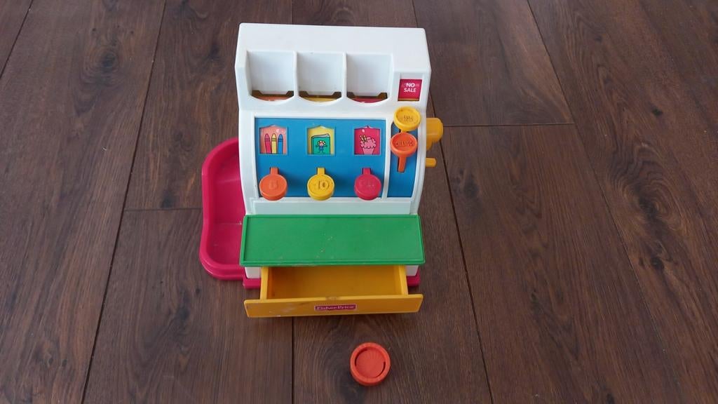 Fisher Price Vintage Kassa Speelgoed, Ophalen of Verzenden, Gebruikt, Jongen of Meisje