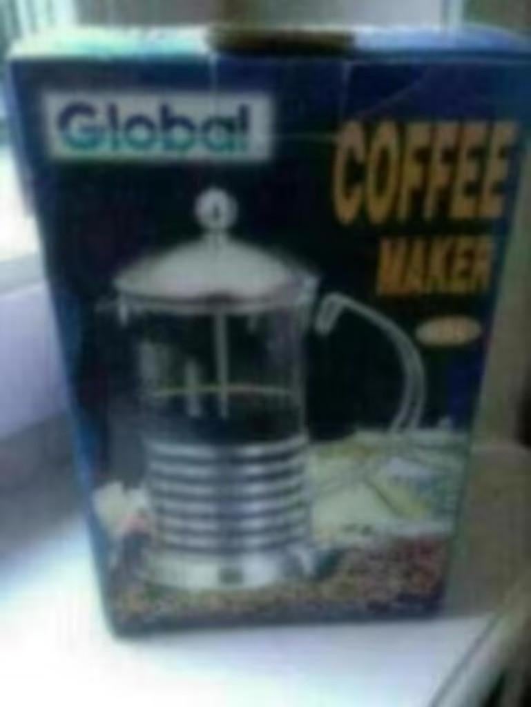 Koffiemaker cafétiere 0,6 liter nieuw ( global), Ophalen of Verzenden, Nieuw