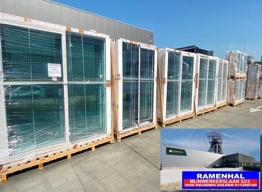4 hallen, 5000M² ramen plezier, 10.000/st uit voorraad, raam, Doe-het-zelf en Verbouw, Glas en Ramen, Nieuw, Dubbelglas, Gevelraam of Ruit
