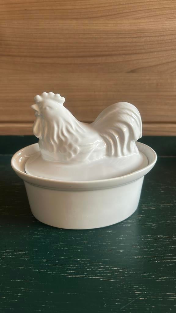 Kip/haan dekselschaal/terrine, ovaal/wit, Diversen, Pasen, Nieuw, Ophalen of Verzenden