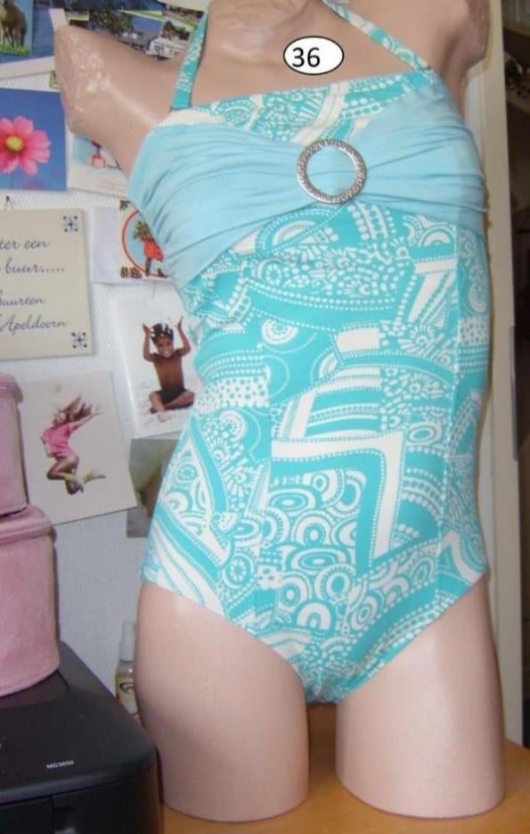 Opruiming prothese badpak, Kleding | Dames, Badmode en Zwemkleding, Nieuw, Badpak, Blauw, Ophalen of Verzenden