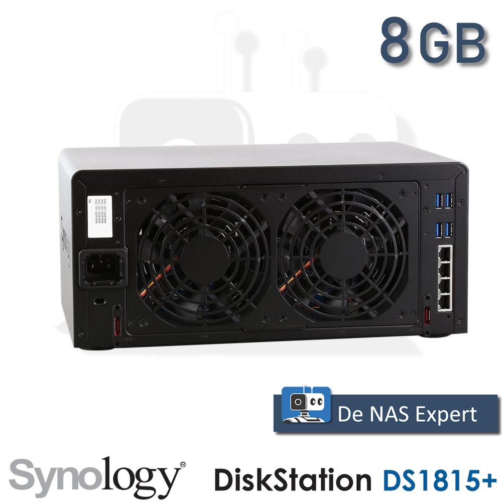 Synology DiskStation DS1815+ 8GB refurbished met DSM 7.3.2, Info@synology.com, Synology, Refurbished, Ophalen of Verzenden
